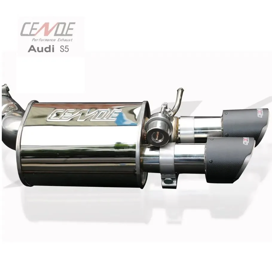  Китайский завод система глушителя выхлопных газов из углеродного волокна для Audi S5 B8 B9 3 0 T