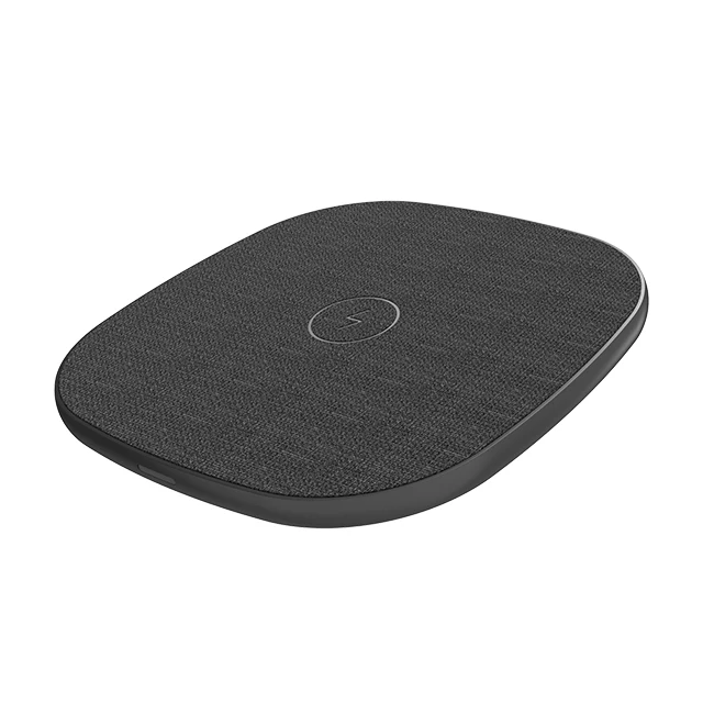 dropshipping Mobile Phone charger TS09S PU Leather Metal Desktop 15W 10W Qi Square Wireless Charger Pad phone charging