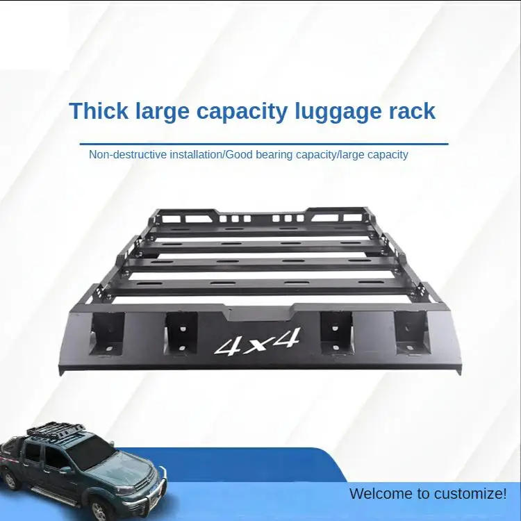 4x4 off-road vehicle roof rack with thick iron material anti-rust painting process for car pickup SUV