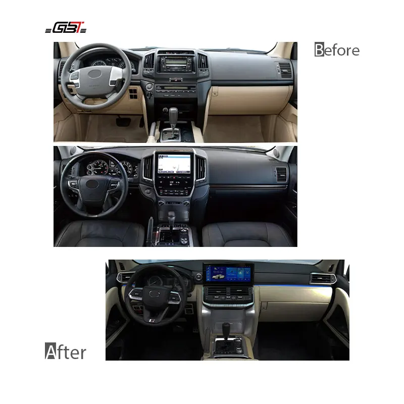 GBT 2024 LC200 Interior Upgrade kit LC200 To LC300 Model Inner kit For Toyota 2008-2021 Land Cruiser 200 Interior Upgrade LC300