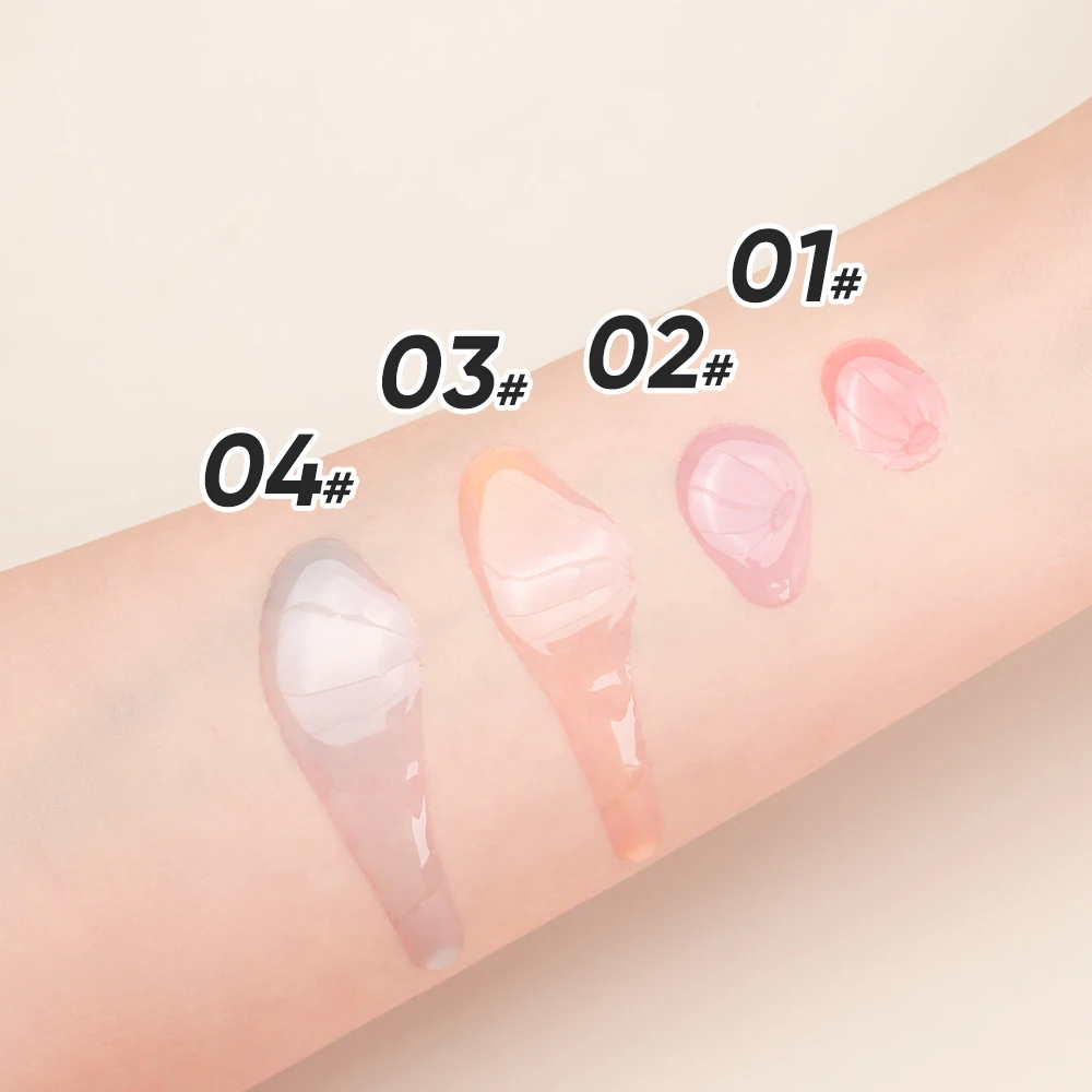 Customized wholesale clear flavoring non sticky lip serum oil hydrating organic shimmer aloe vera blush lip oil