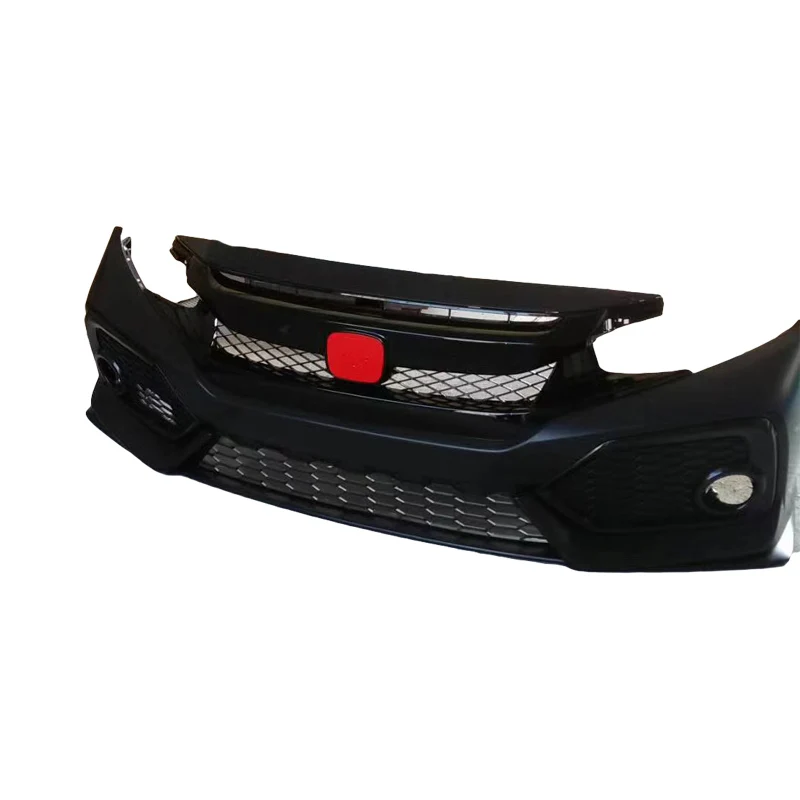 Car PP Body kits for Civic 2016-2020 Update SI Front Facelift Front and Rear Bumper Guard