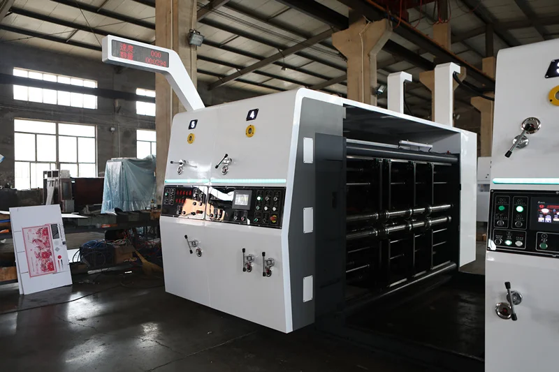 ZHENHUA Automatic 2 3 4 5 Colors Corrugated Carton Box Flexo Printing Folder Gluer Printer Slotter Die Cutter Case Maker Machine
