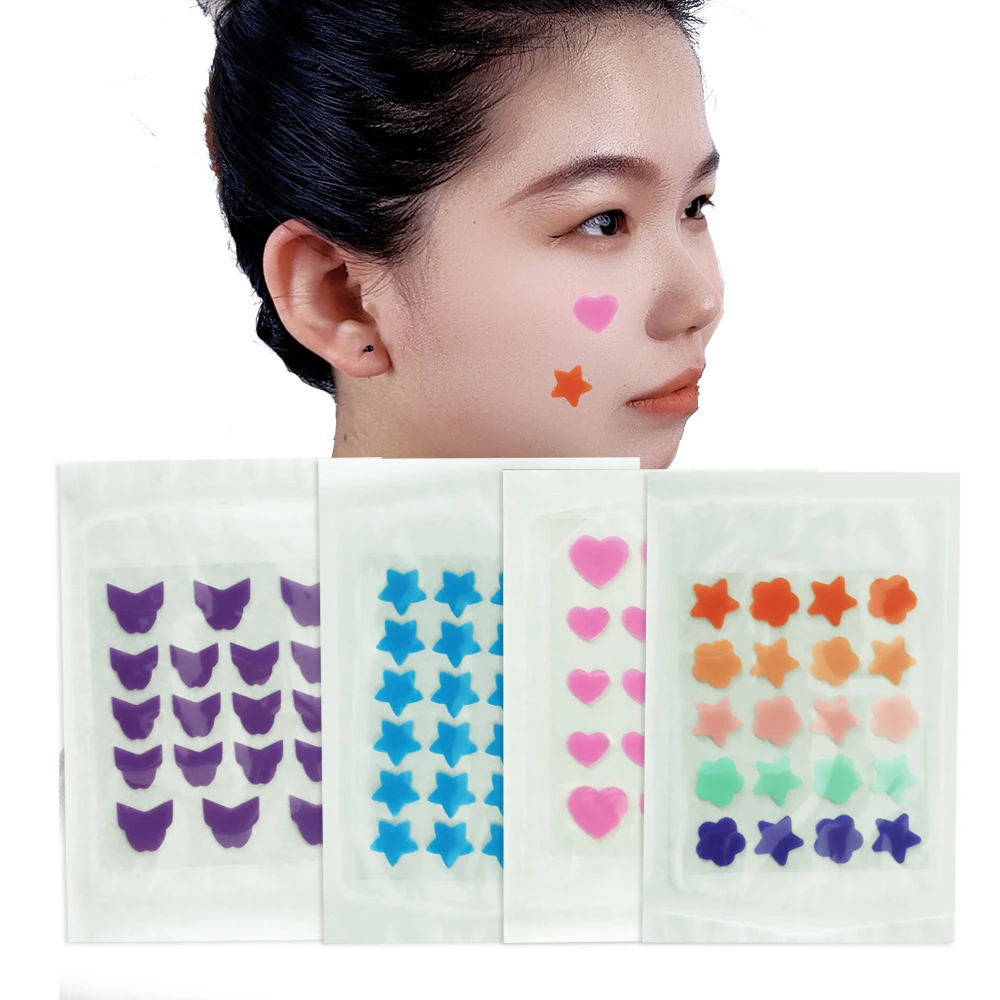 Oil Absorbing transdermal heart patch,acne pimple master,hydrocolloid acne patch skin care trouble care