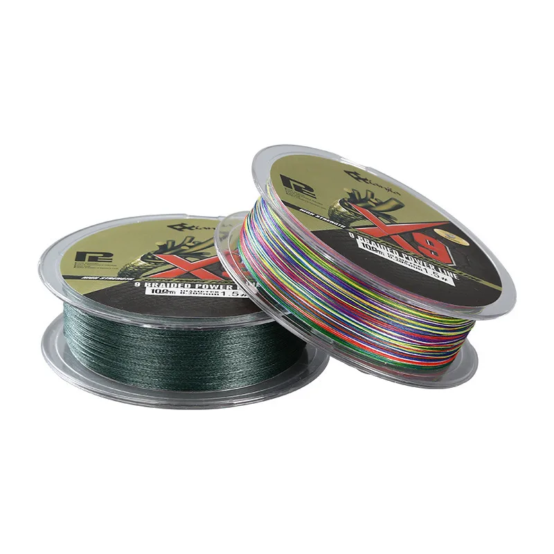 9 Strands Multicolor 100m 150m 200m 300m 500m 1000m PE fishing line super strong PE X9 BRAIDED FISHING LINE