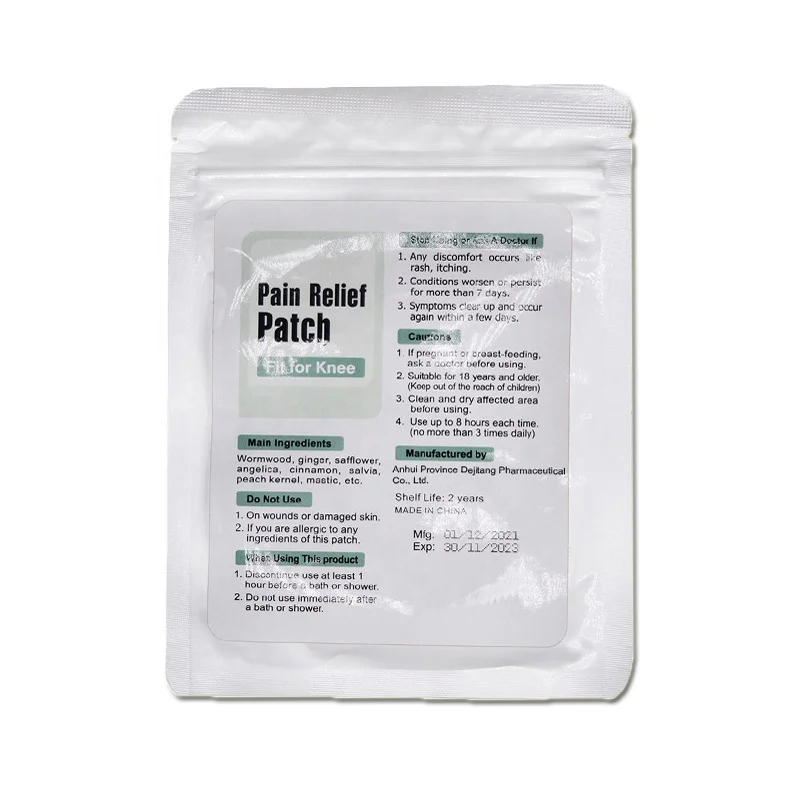 Innovative Products 2024 Chinese Herbal Aroma Knee Pain Relief Patch