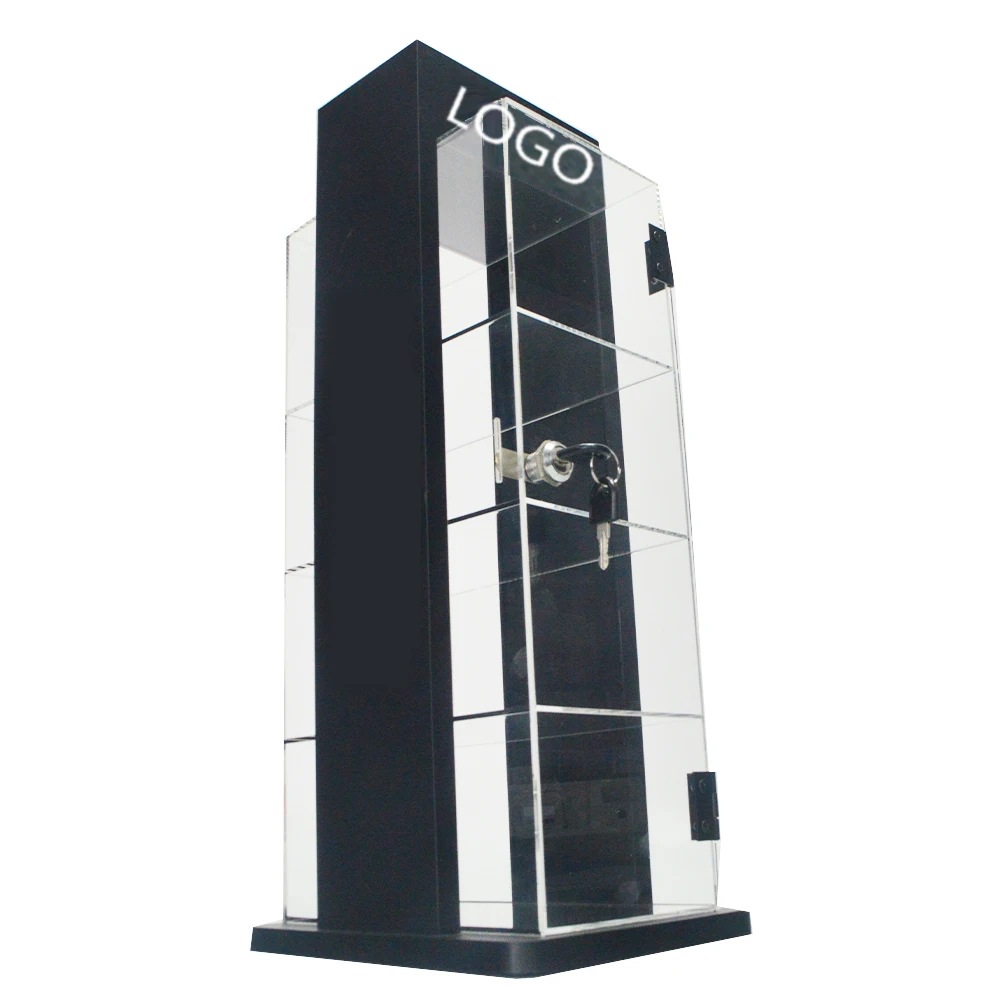 best seller factory Custom RGB LED Acrylic cigarette Tobacco Display showcase Retail Store Desktop Cigarette Smoke Display stand