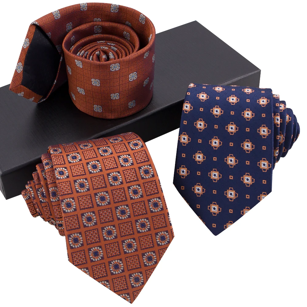 Zecheng Jacquard Handmade Italian 100% Organic Suit Tuxedo Mens Ties Silk Box Set