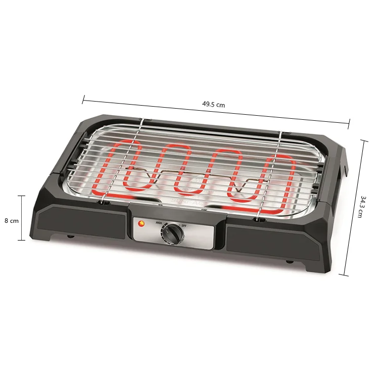 2022 Latest Electric Heat Grill Wholesale Indoor Healthy Smokeless Stainless Steel Barbecue Grill