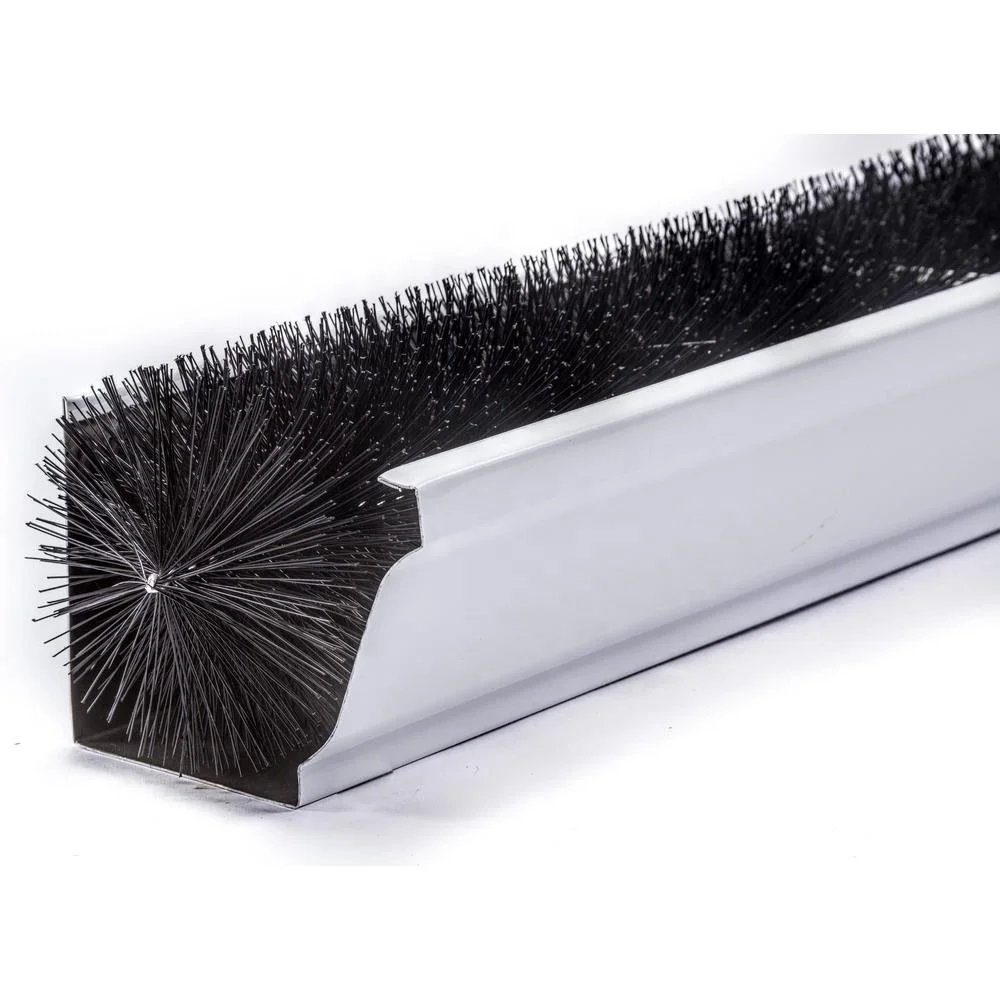 4M High Quality Gutter Downspout Leaf Collector Plastic Gutter Guard Brush Home Garden