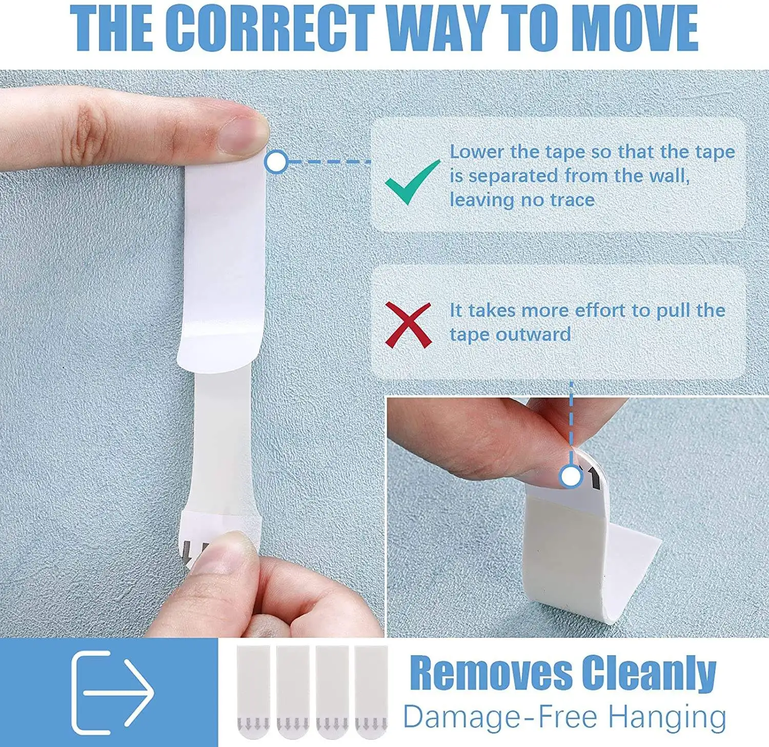 Professional Large Hanging Strips Portable Picture Frame Wall Hanger Strip