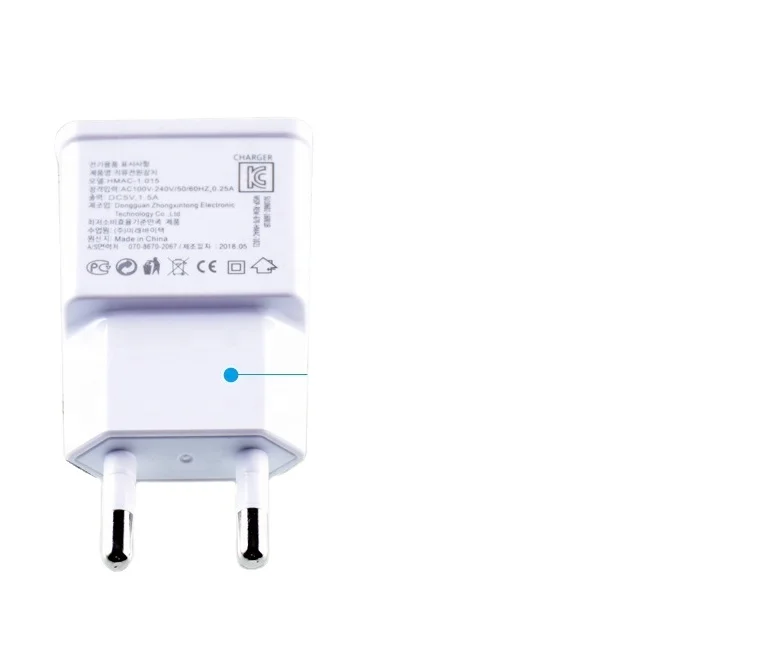 
KC Certified 5V 1A 2A USB Wall Charger 10W Power Adapter with Korea Plug 