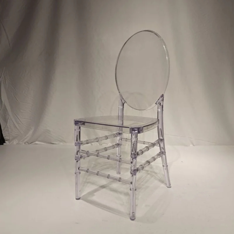 Stackable Transparent Acrylic Event Wedding Furniture Clear Crystal Banquet Louis Ghost Chairs