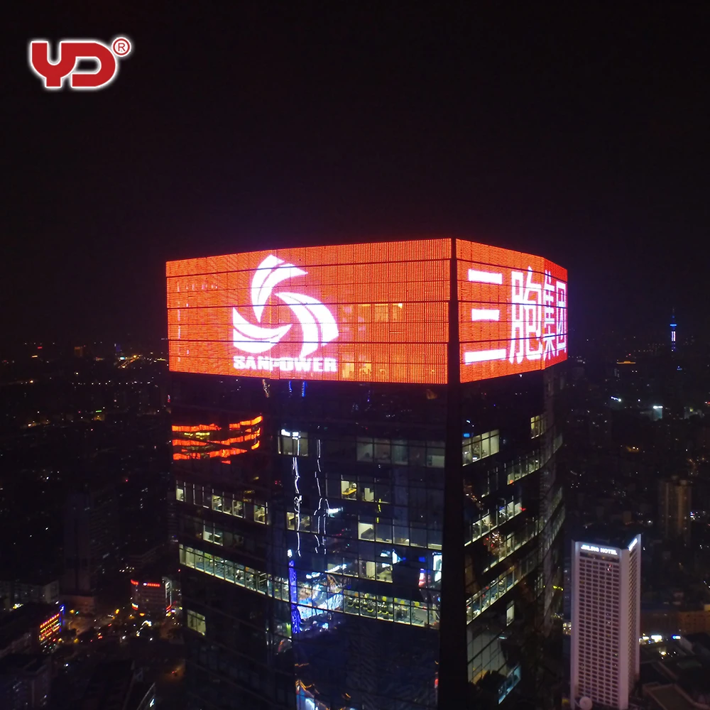 hot selling 2019 IP68 led mesh screen V-O hign quality led display screen