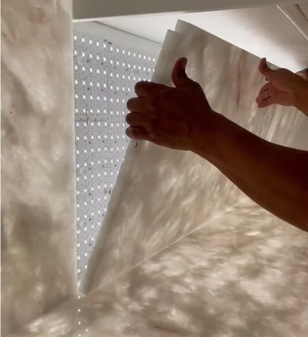 6000K холодный белый Светодиодный свет листы DC24V 490 мм 245 размер для мраморных столешниц