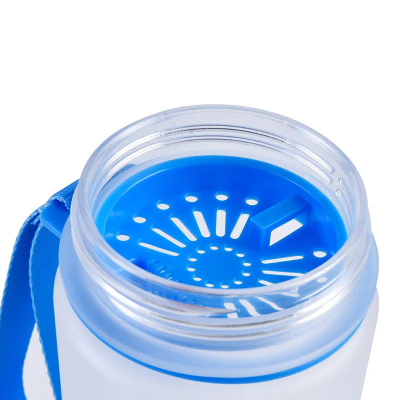 1 Liter Plastic Carton Tritan  Gradient Color Motivational Plastic Water Bottle With Fruit Infuser
