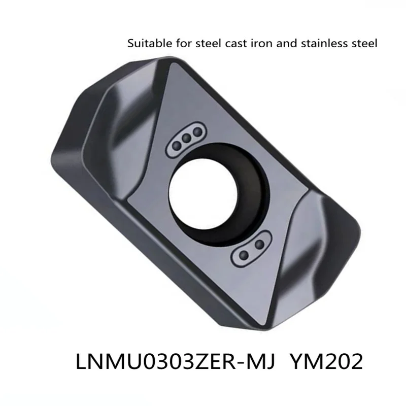 Fast forward the square Shoulder  milling cutter blade  milling insert Suitable for stainless steel milling  LNMU0303ZER-MJ