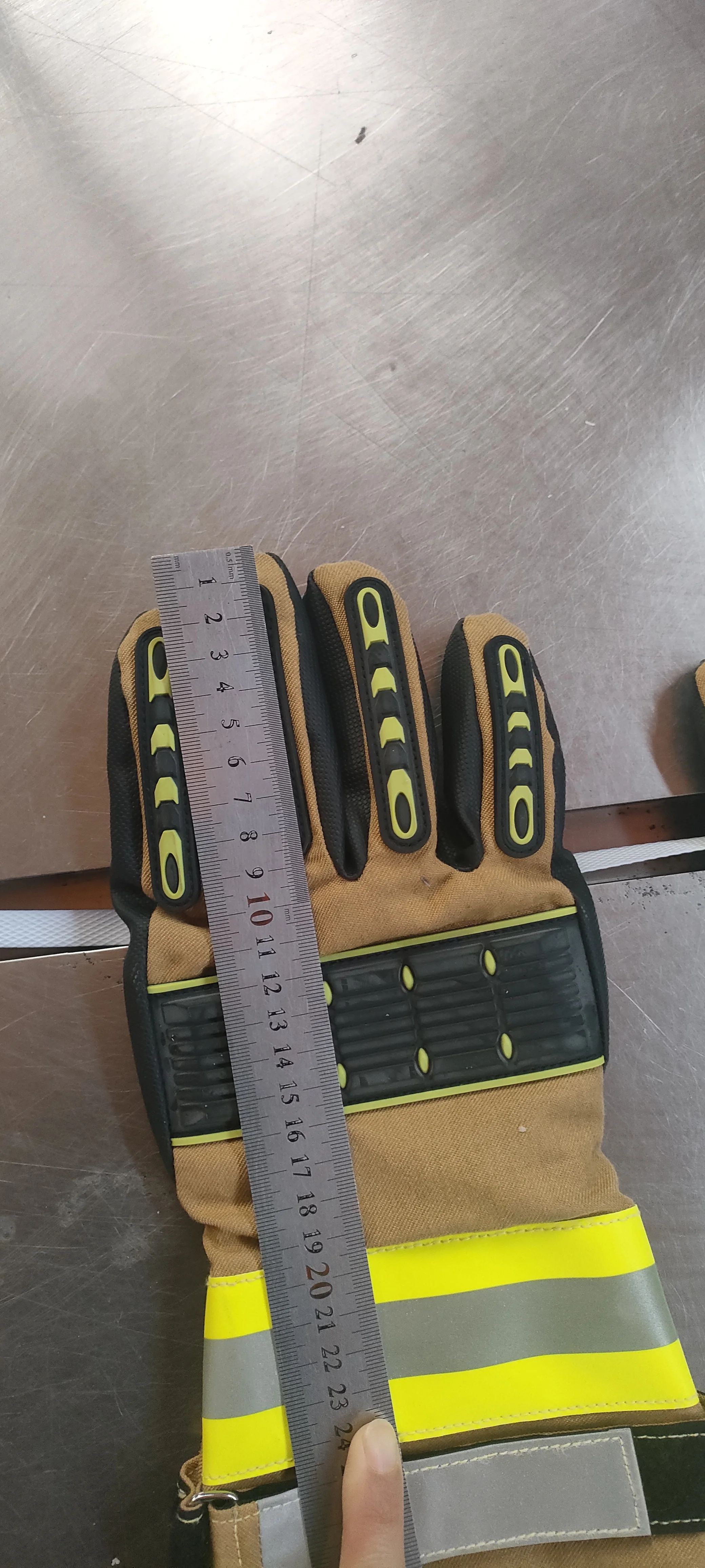 EN Aramid Structural Waterproof fireproof Firefighter Gloves fire fighting safety glove