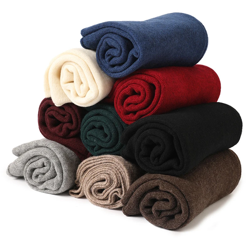 IMF New Sale Winter Men Knitted Yak Wool Scarf Shawl Women Soft Warm Scarf