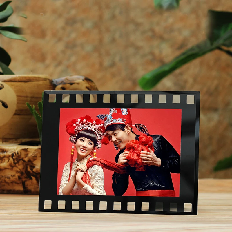 Film Design Glass Frame Modern Sublimation Crystal Photo Frame Crystal Frame Photo