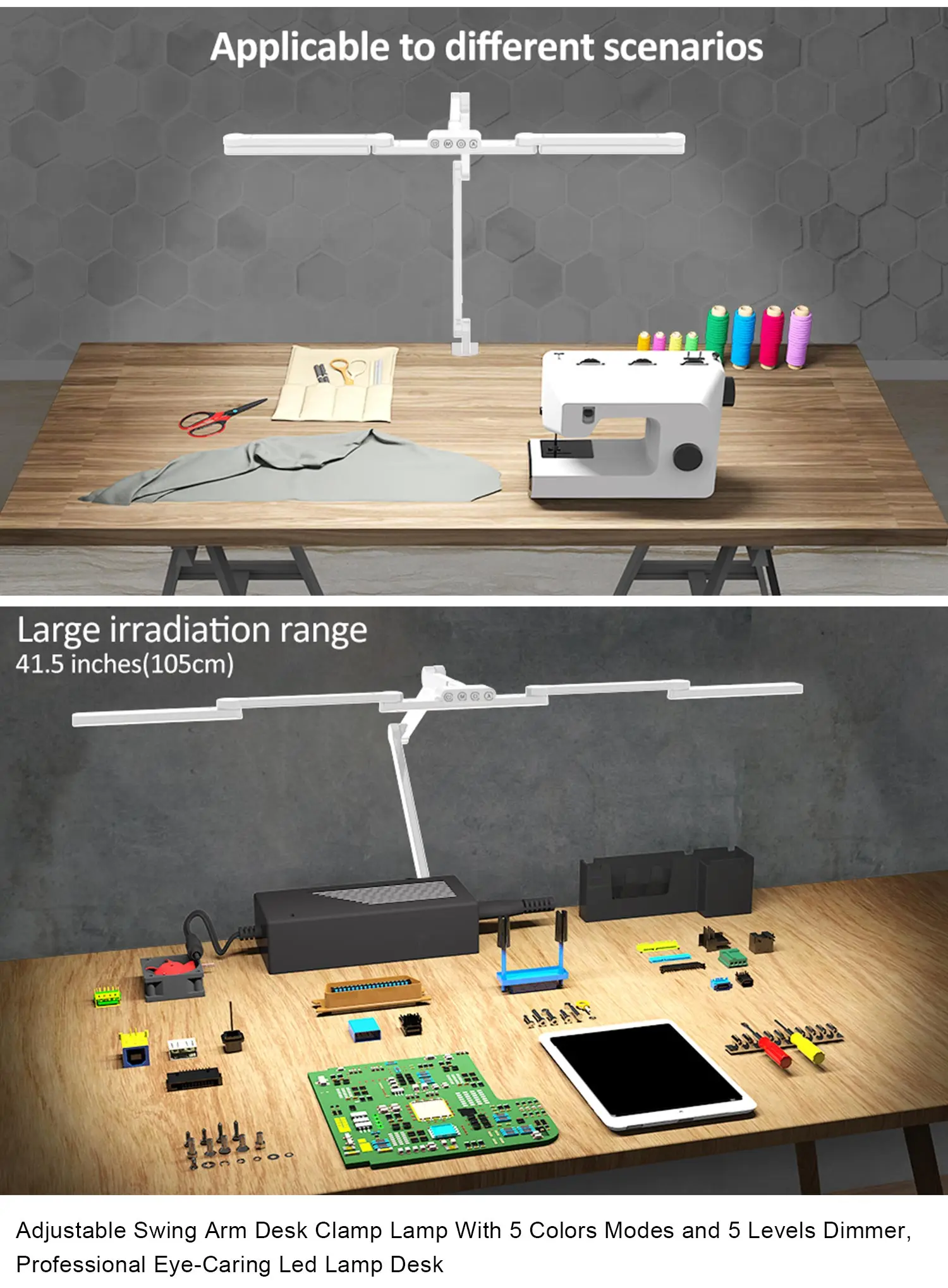 Multifunctional Eye caring Led Table Lamp Luxury Reading table Lamp with clamp design lamps nordic interior