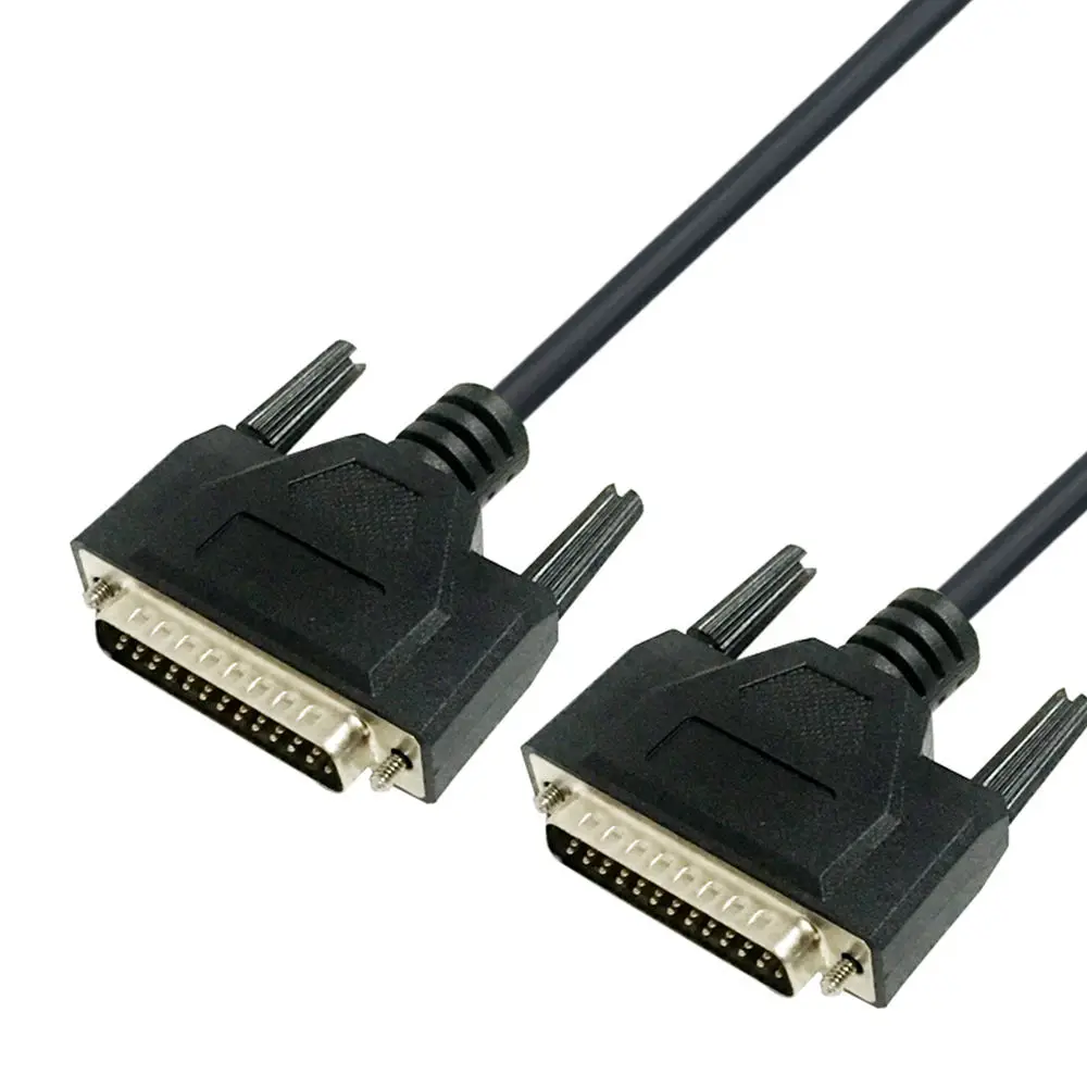 D-SUB 25 Pin Cable Male To Male DB25P Male-Male Adapter Cable for Monitor  Display Screen