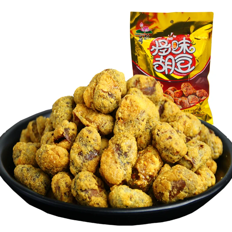 
Healthy snacks Chongqing specialties salted 260g/bag fried broad beans snack 