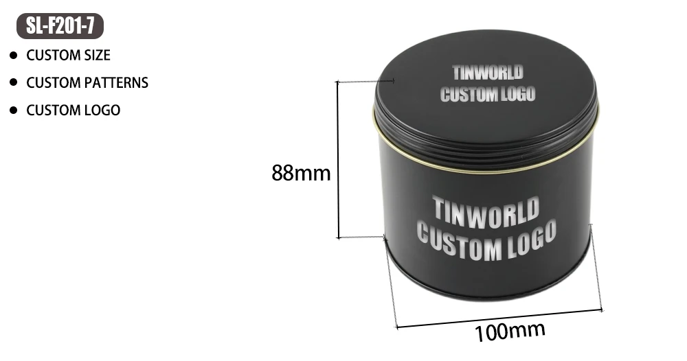 New Design High Quality Tinplate Round Tin Box Custom Coffee Tin Can Packaging Metal Tins With Lid