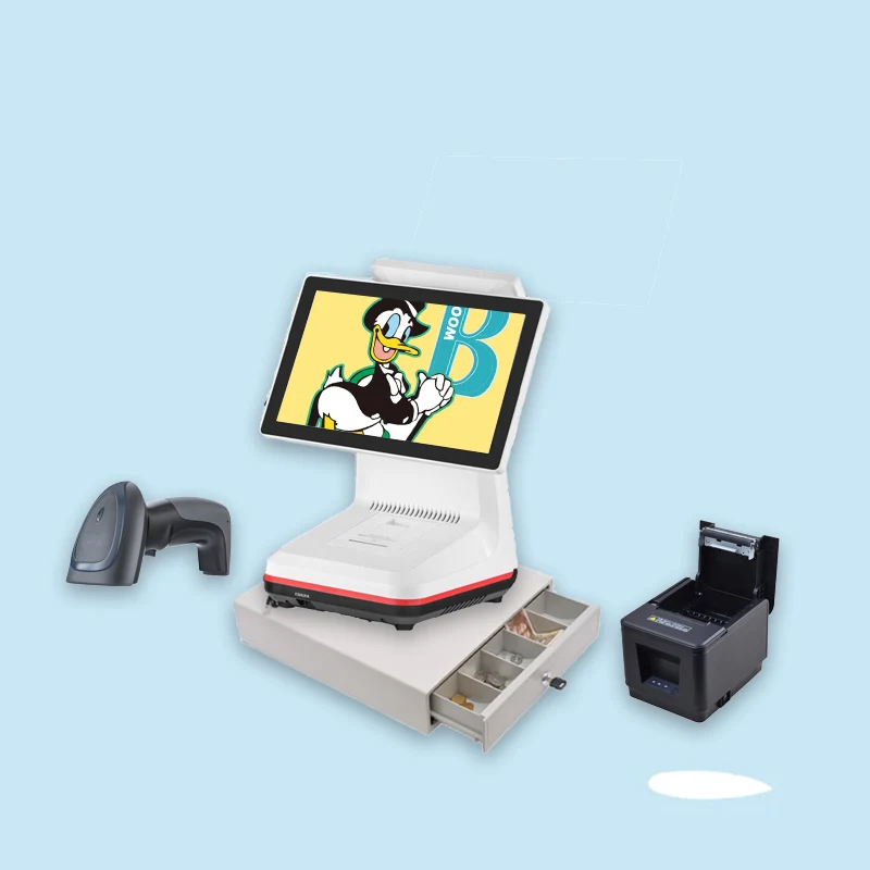 15.6 Inch Restaurant pos system with cash register pos machine touch screen