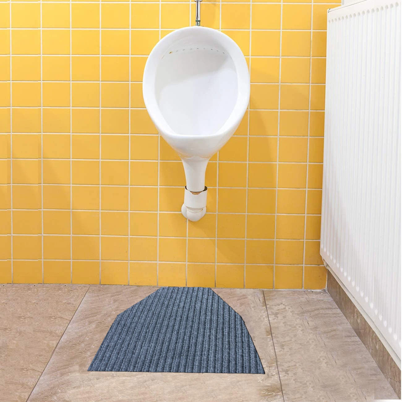  (Pack of 8) Urinal Mats with Free Screen Deodorizer Non-Slip Bathroom Urine