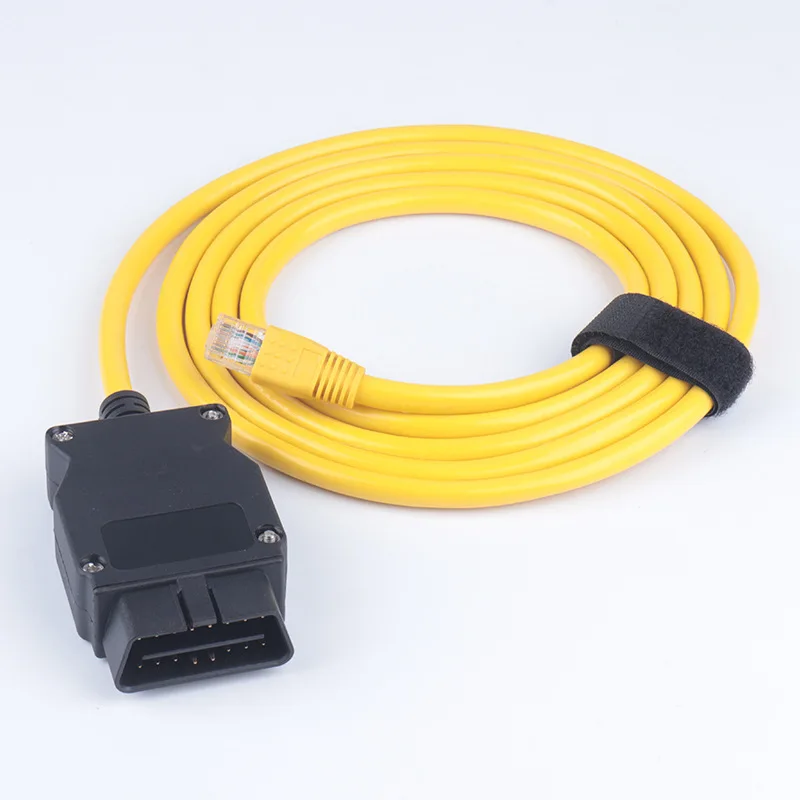 Car obd Diagnostic Tool Compatible Brush Hidden Upscale Programming Cord OBD 2 to RJ45 Ethernet Cable For BMW Enet obd connector