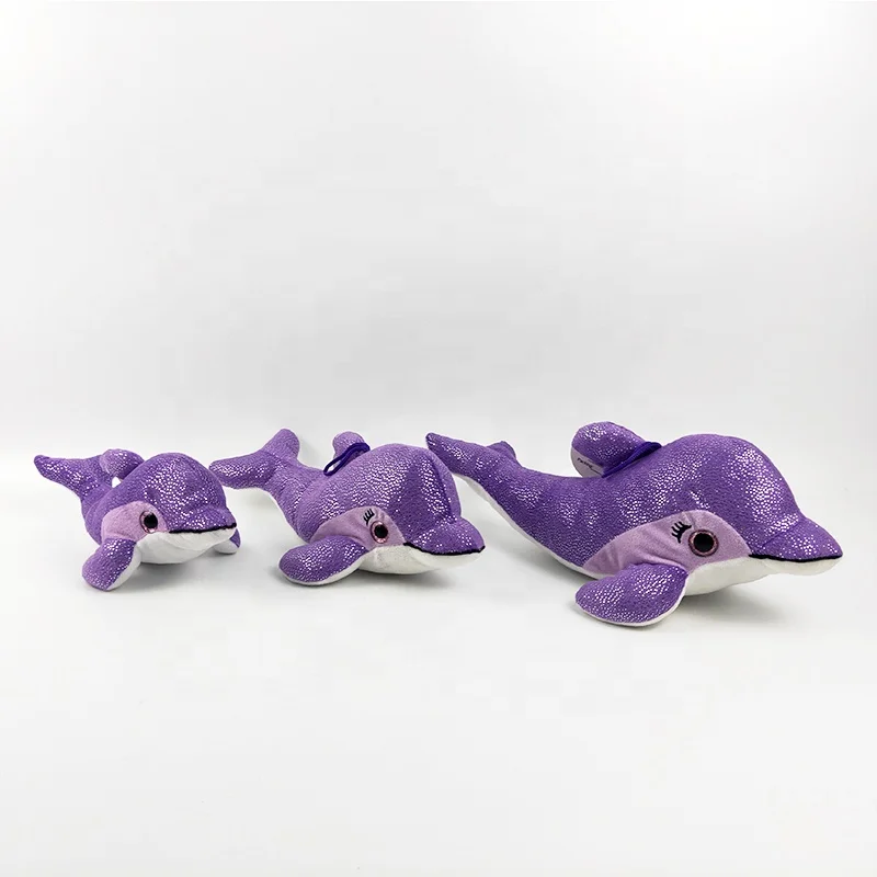 Cheap price soft toy factory custom big size stuffed dolphin plush doll cute keychain plush toys