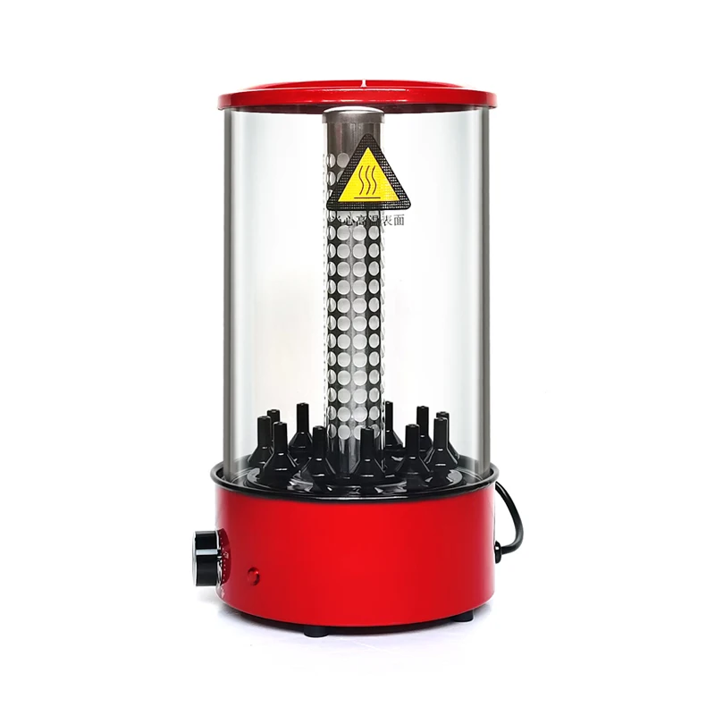 Household Skewered Chicken Wings for Dinner Smoke-free Vertical 360-degree Rotating Barbecue Grill Machine Electric Griller