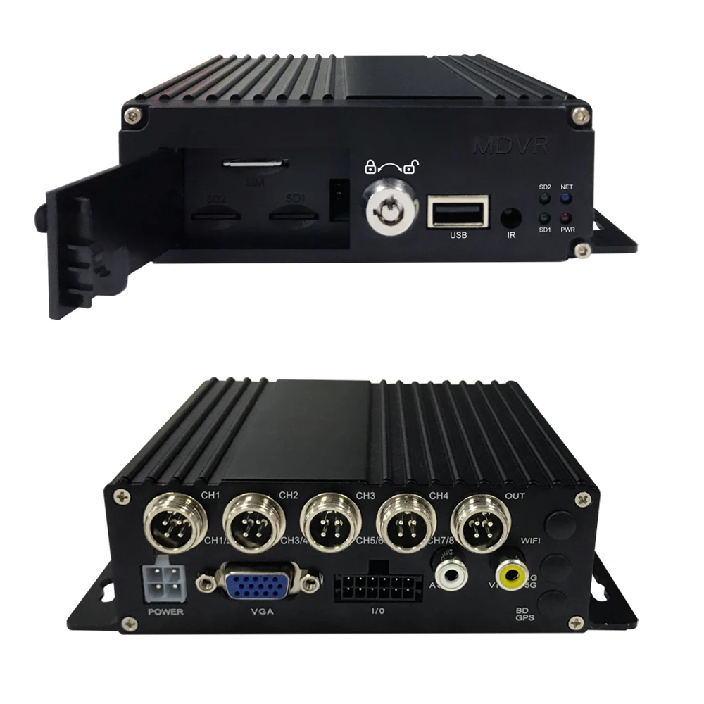 
Factory 4 CH 3D Panoramic DVR AHD Display Bus DVR Camera Vehicle DVR Night Vision 360 Degree System 