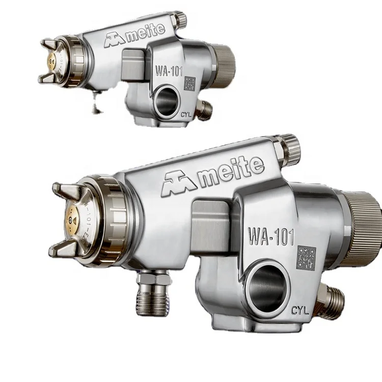 Meite MT-WA200 большой хромированный автоматический распылитель Профессиональный Пневматический распылитель