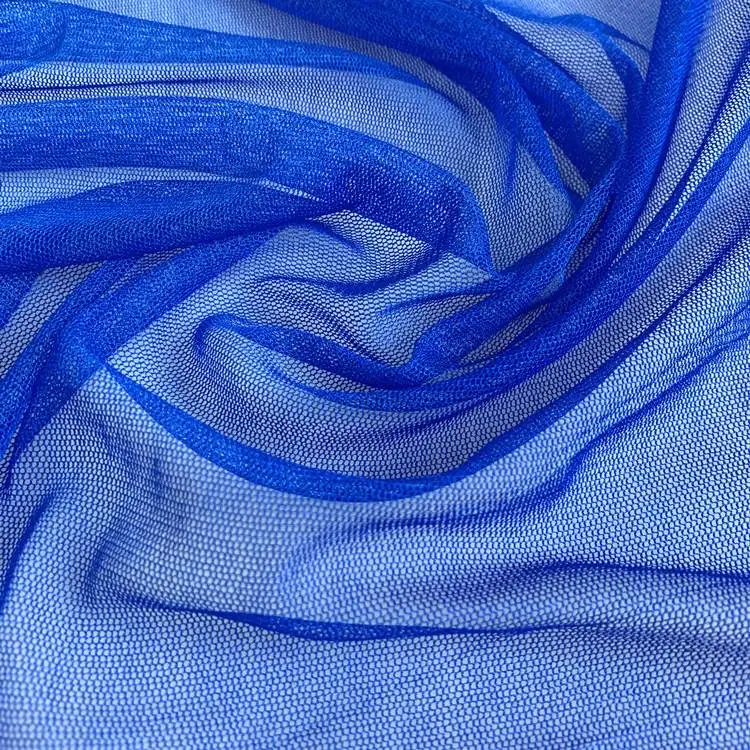 100% Silk Tulle Mesh Fabric for Wedding Dresses Knitted Netting in Mulberry