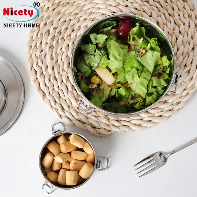 Stainless Steel Environmentally Friendly Stackable round Food Containers