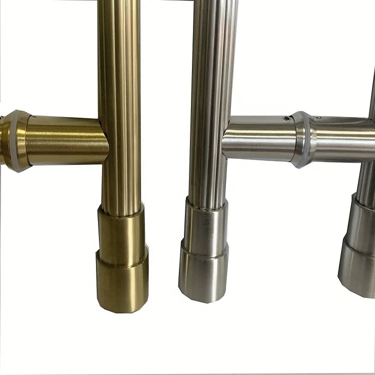 Stainless Steel Door Handle Gold Plated