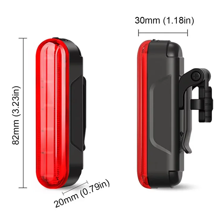 High Brightness Smart Bike LED Taillight Type-C Rechargeable Laser Bicycle Safety Warning Rear light with Brake Sensor