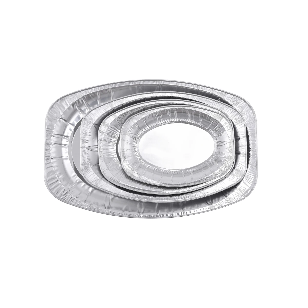 Newest design airline aluminum fish tray with lid disposable eco-friendly home kitchen backing full sizes