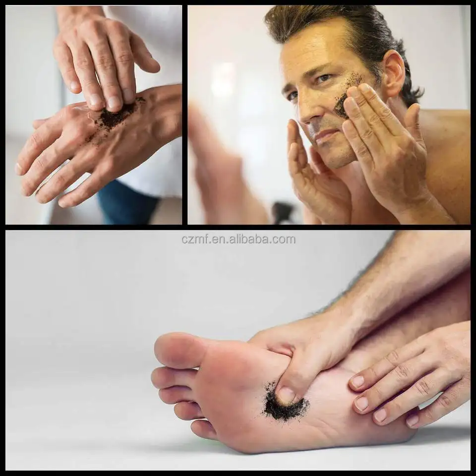 Wholesale 100% Natural  Tea Tree Men Body Scrub Deep Cleaning Exfoliating Face Scrub For Men Bamboo Charcoal Scrub For Face