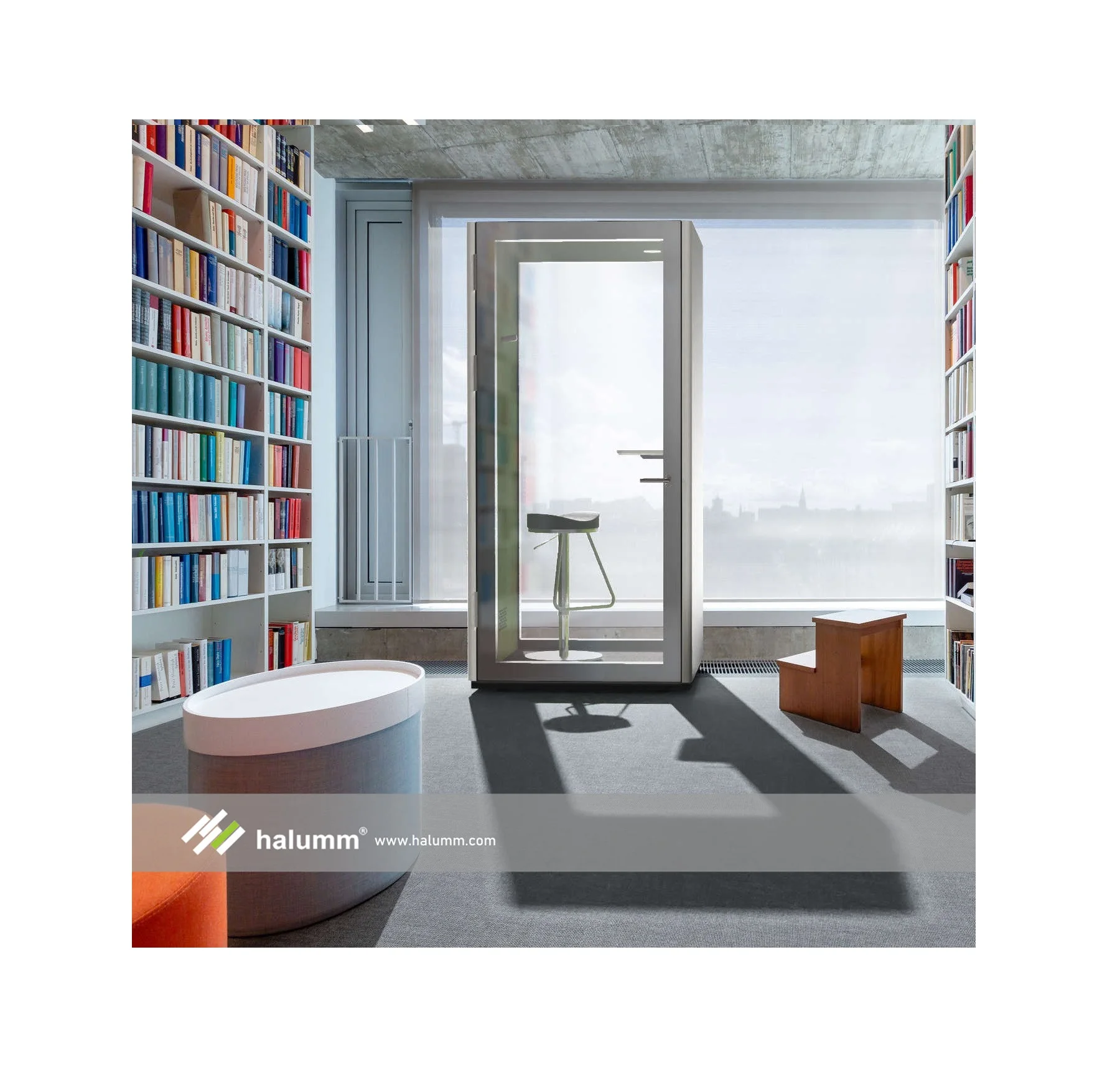 halumm Work place Demountable 6 Modular Office Acoustic Metting Pod Telephone Call Booth