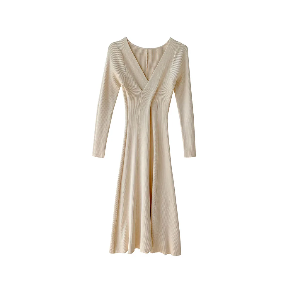 Fashion Maternity Long Sleeve Dress Elegant Maternity Breathable Dress Maternity Sweater Dresses