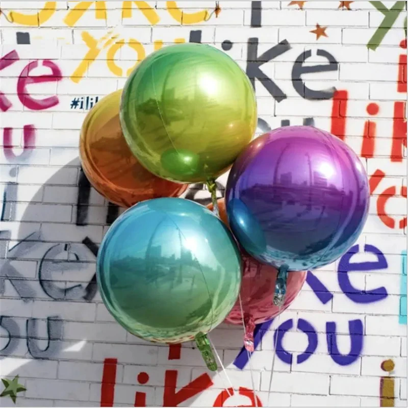 2024 New Arrival 22 Inch 4D Foil Balloon Helium Globos Rainbow Balloons For Birthday Party Decoration Wedding Baby Shower Gift