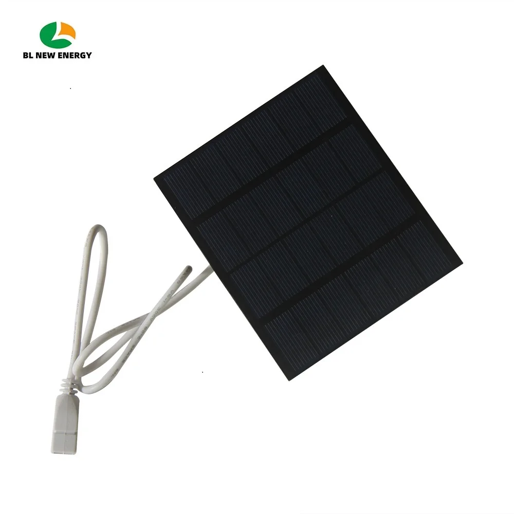 1.5W 6V Mini USB PWM Solar Panel Charger Polycrystalline DIY Solar Cell Phone Charger Small Size 110*92MM DIY Solar Applications