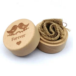 Ring Box Jewelry Box High Quality Wooden and Environmentally Friendly Wood Storage Box Customized Logo Multifunction CLASSIC