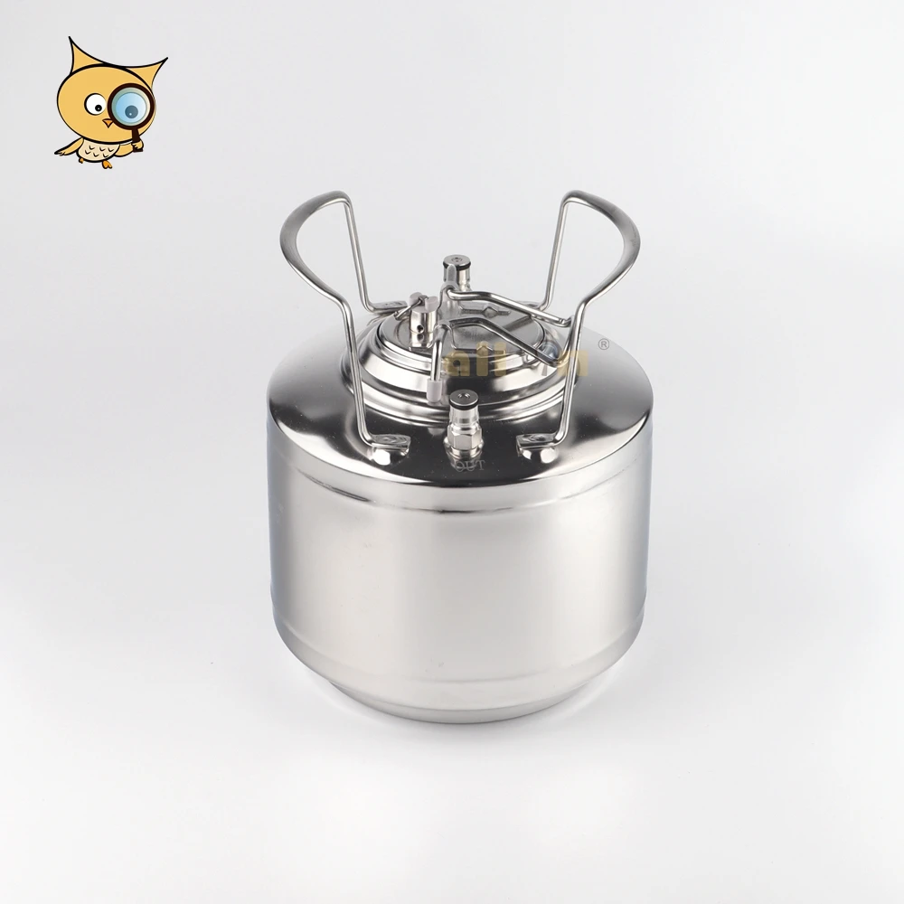 ALL IN Factory Supplier Pepsi Keg 1.75Gal Corny Keg Stainless Steel Ball Lock Disconnect 6L Cornelius Keg for Homebrew Soda Beer