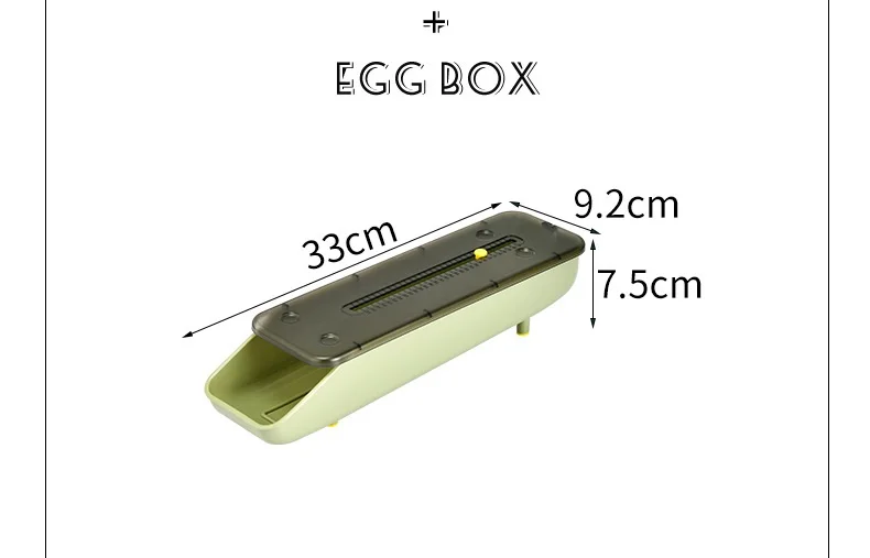Egg preservation holder anti falling  household eggs magic slide design refrigerator storage box