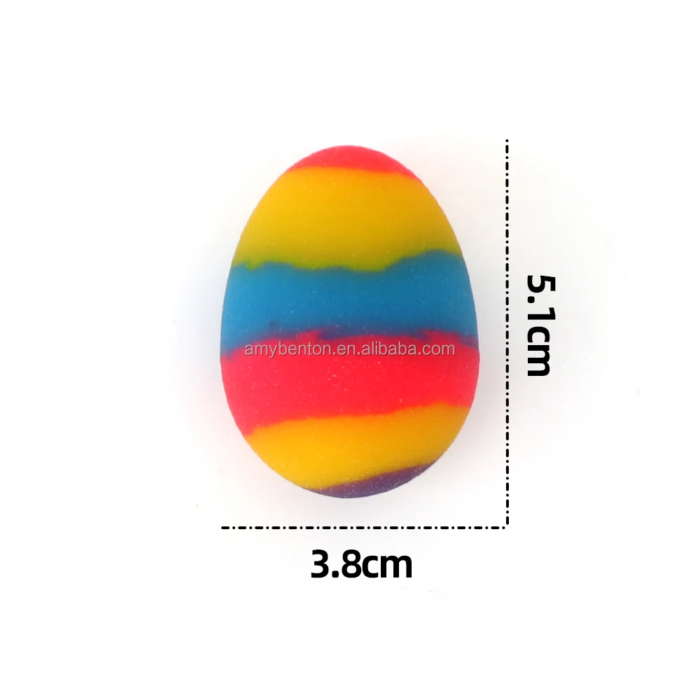Easter Capsul Egg Toy  Rubber Bouncing Ball Easter Basket Stuffer Bounce Ball Fidgety Toys Plastic Toy For Kids and Adult