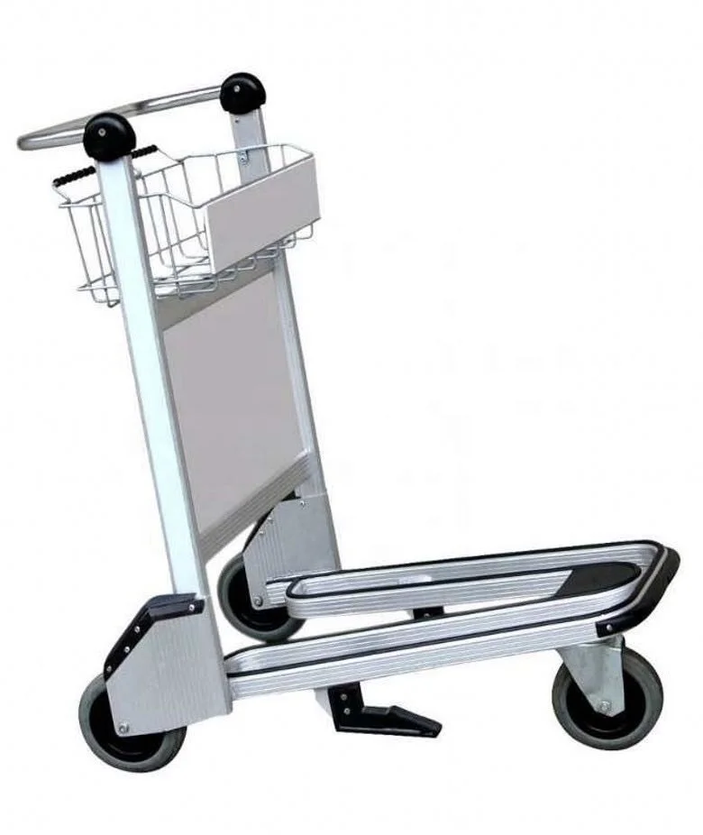 Good quality heavy-duty aluminum alloy airport luggage trolley